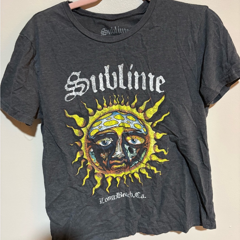 Sublime Women's Gray Graphic Tee - Short Sleeve